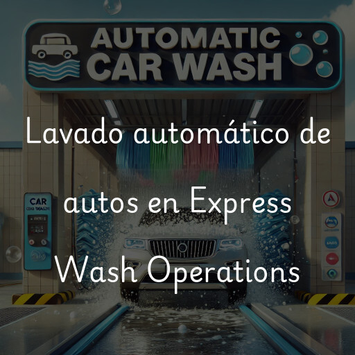 Lavado automático de autos en Express Wash Operations