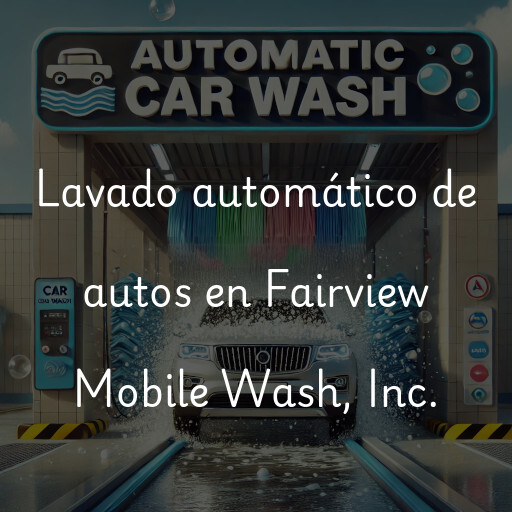 Lavado automático de autos en Fairview Mobile Wash, Inc.