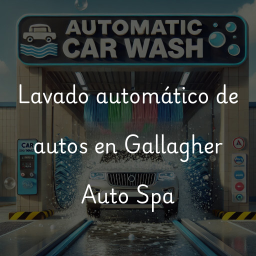 Lavado automático de autos en Gallagher Auto Spa