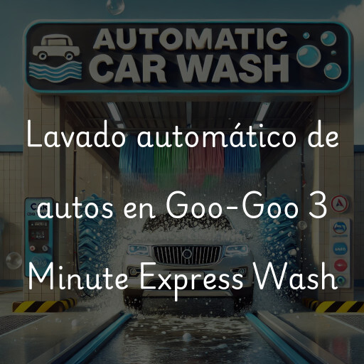 Lavado automático de autos en Goo-Goo 3 Minute Express Wash