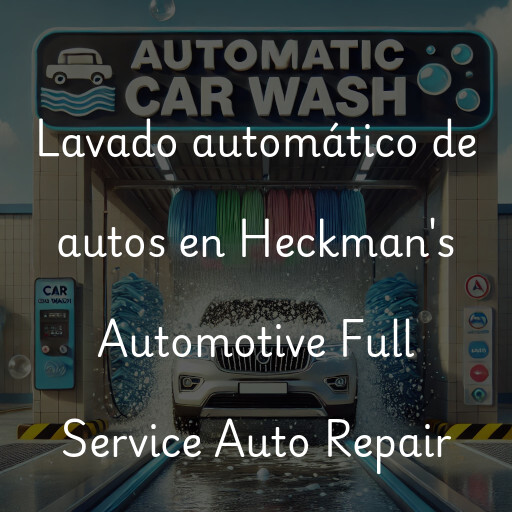 Lavado automático de autos en Heckman's Automotive Full Service Auto Repair