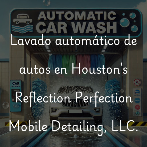 Lavado automático de autos en Houston's Reflection Perfection Mobile Detailing, LLC.