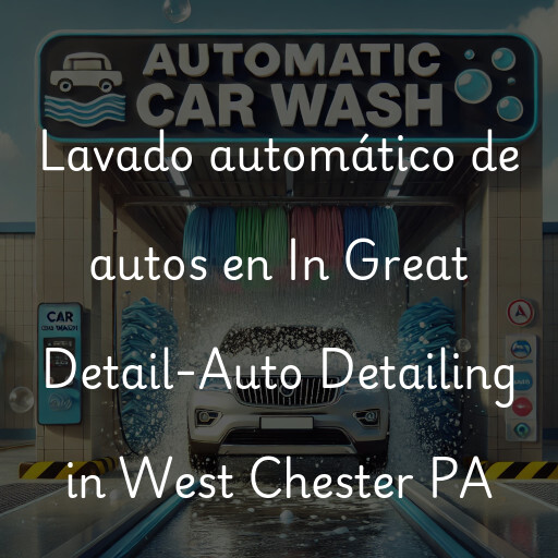 Lavado automático de autos en In Great Detail-Auto Detailing in West Chester PA