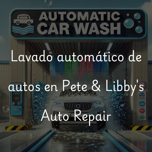 Lavado automático de autos en Pete & Libby's Auto Repair