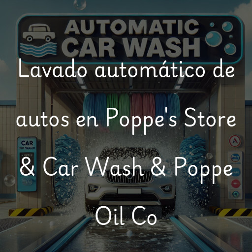 Lavado automático de autos en Poppe's Store & Car Wash & Poppe Oil Co