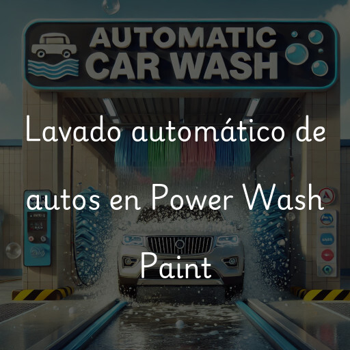 Lavado automático de autos en Power Wash Paint