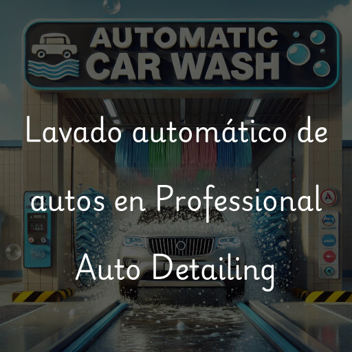 Lavado automático de autos en Professional Auto Detailing