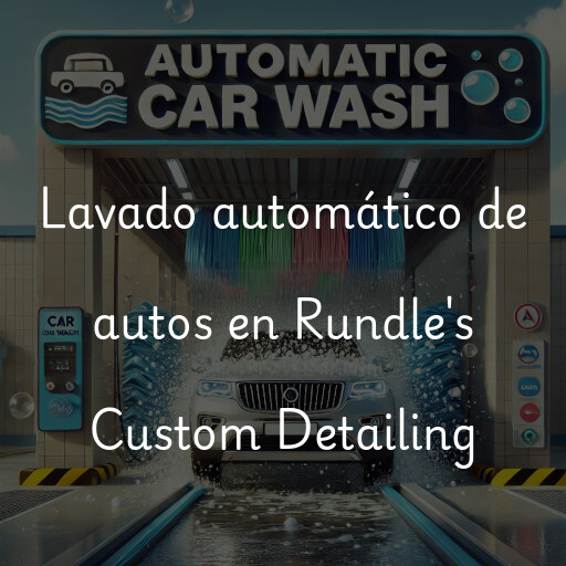 Lavado automático de autos en Rundle's Custom Detailing