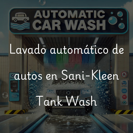 Lavado automático de autos en Sani-Kleen Tank Wash
