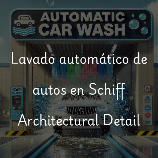 Lavado automático de autos en Schiff Architectural Detail