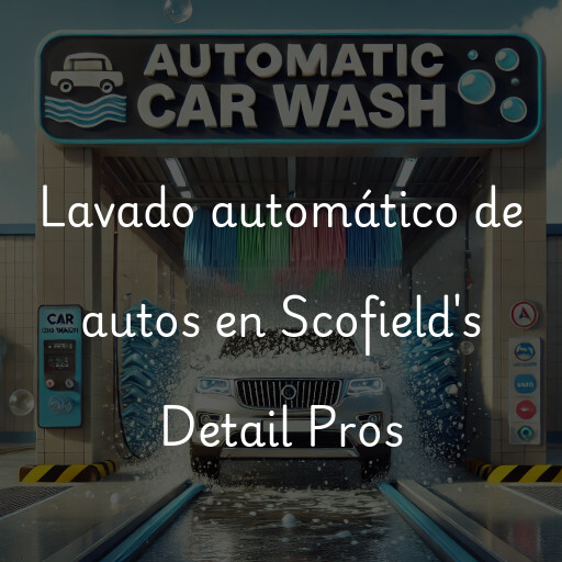 Lavado automático de autos en Scofield's Detail Pros
