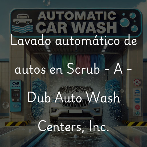Lavado automático de autos en Scrub - A - Dub Auto Wash Centers, Inc.