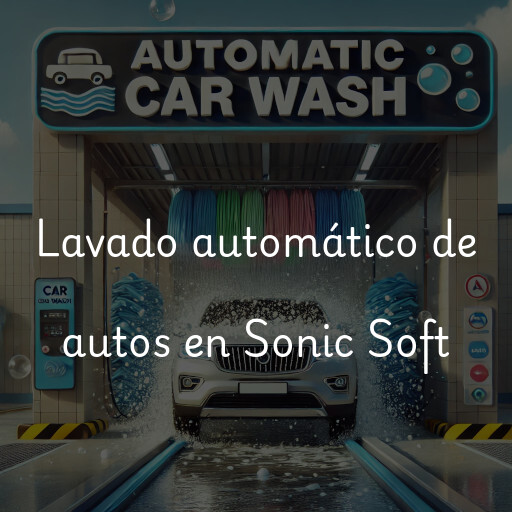 Lavado automático de autos en Sonic Soft