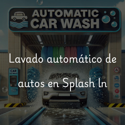 Lavado automático de autos en Splash ln