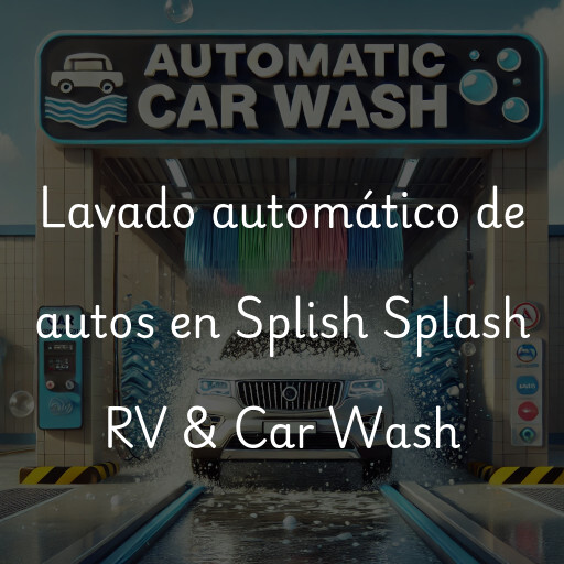 Lavado automático de autos en Splish Splash RV & Car Wash