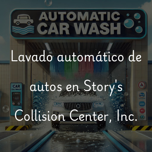 Lavado automático de autos en Story's Collision Center, Inc.