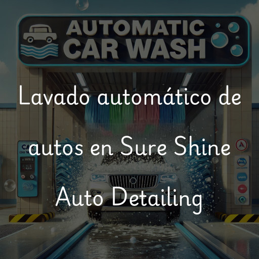 Lavado automático de autos en Sure Shine Auto Detailing