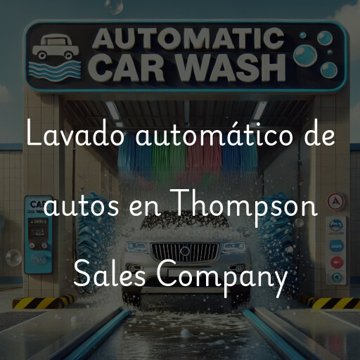 Lavado automático de autos en Thompson Sales Company