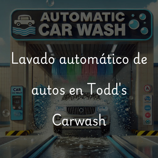 Lavado automático de autos en Todd's Carwash