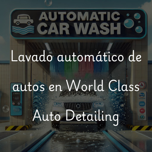 Lavado automático de autos en World Class Auto Detailing