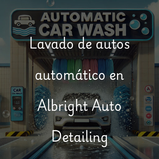 Lavado de autos en Albright Auto Detailing