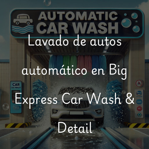 Lavado de autos en Big Express Car Wash & Detail