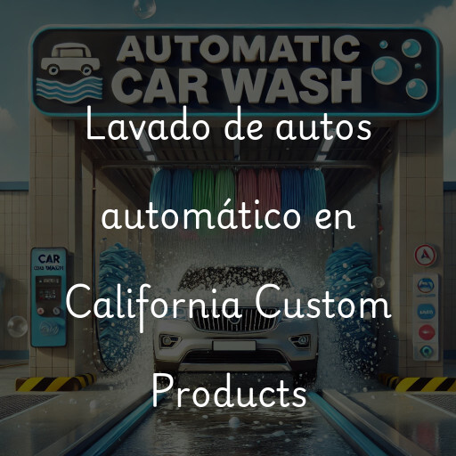 Lavado de autos en California Custom Products