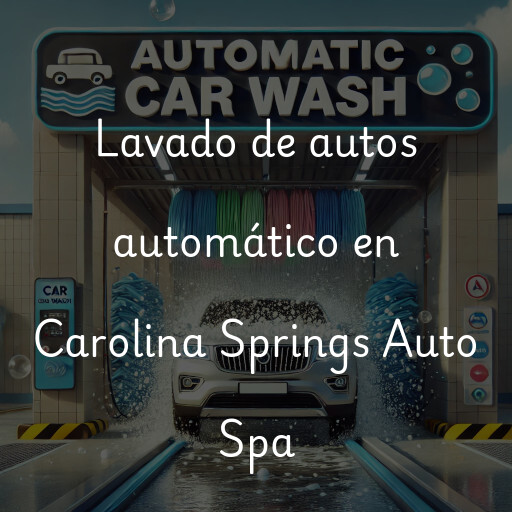 Lavado de autos en Carolina Springs Auto Spa