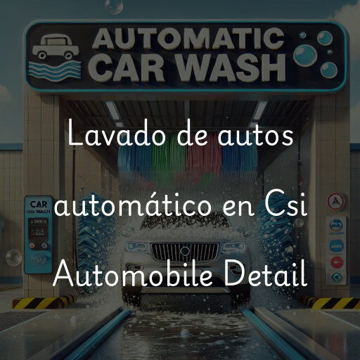 Lavado de autos en Csi Automobile Detail