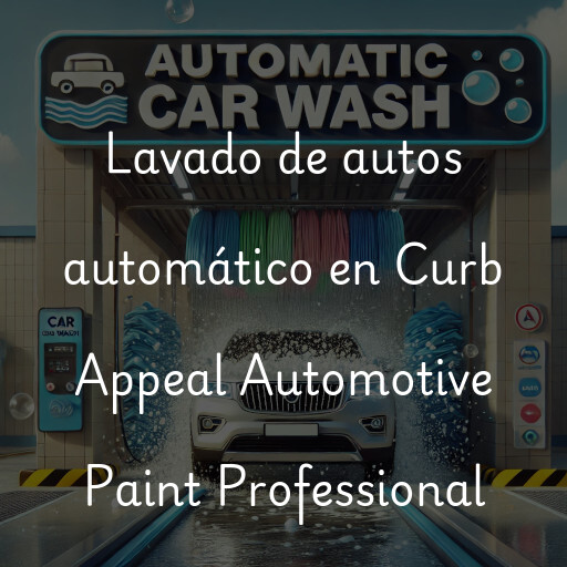 Lavado de autos en Curb Appeal Automotive Paint Professional