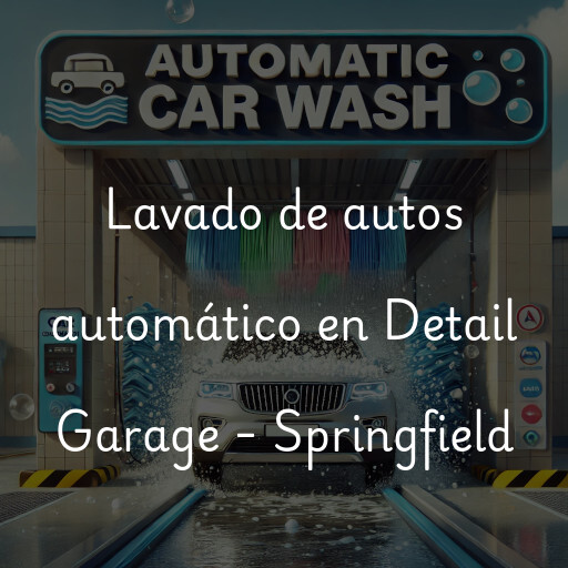 Lavado de autos en Detail Garage - Springfield