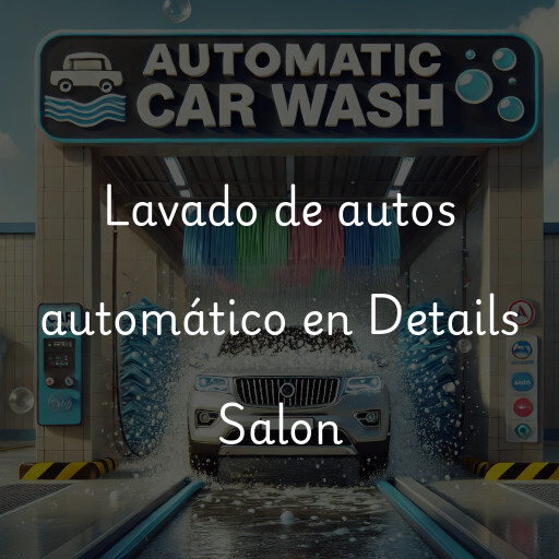 Lavado de autos en Details Salon