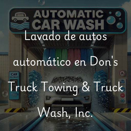 Lavado de autos en Don's Truck Towing & Truck Wash, Inc.