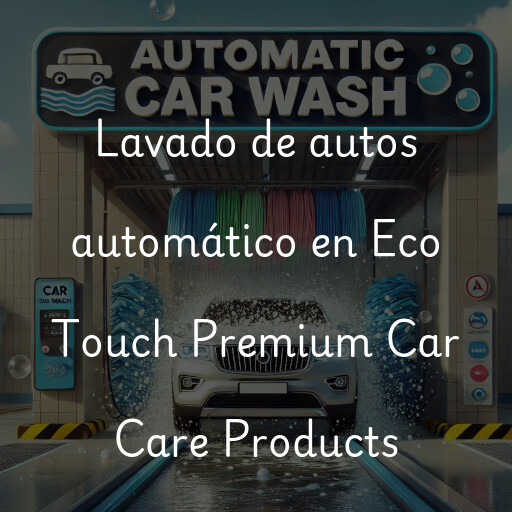Lavado de autos en Eco Touch Premium Car Care Products