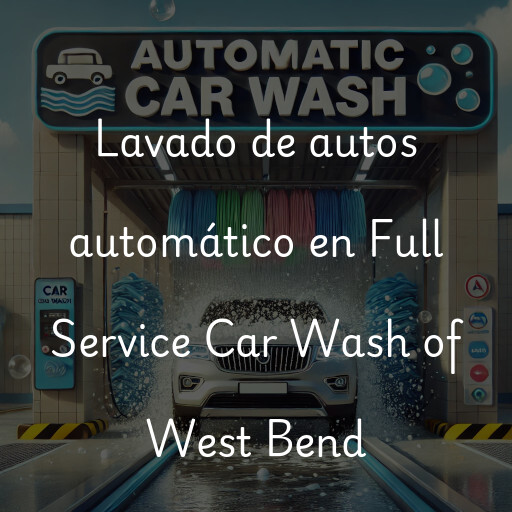 Lavado de autos en Full Service Car Wash of West Bend