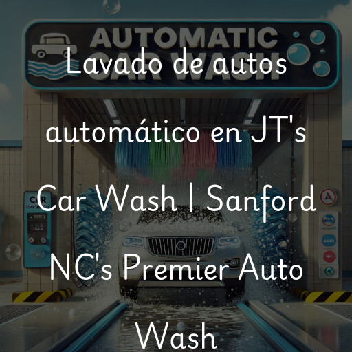 Lavado de autos en JT's Car Wash | Sanford NC's Premier Auto Wash