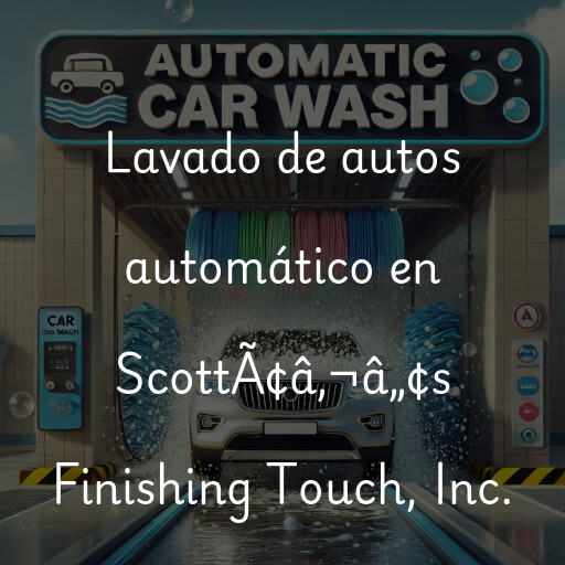 Lavado de autos en ScottÃ¢â‚¬â„¢s Finishing Touch, Inc.