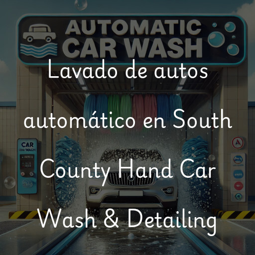 Lavado de autos en South County Hand Car Wash & Detailing