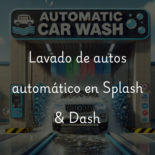 Lavado de autos en Splash & Dash
