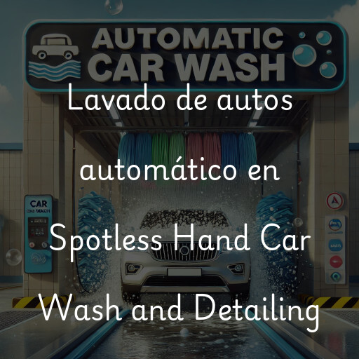 Lavado de autos en Spotless Hand Car Wash and Detailing
