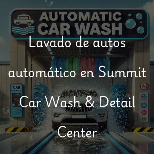 Lavado de autos en Summit Car Wash & Detail Center