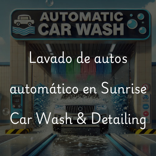 Lavado de autos en Sunrise Car Wash & Detailing