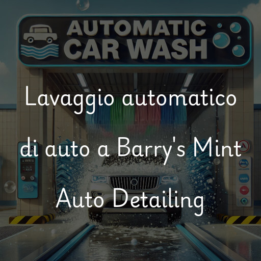 Lavaggio automatico di auto a Barry's Mint Auto Detailing