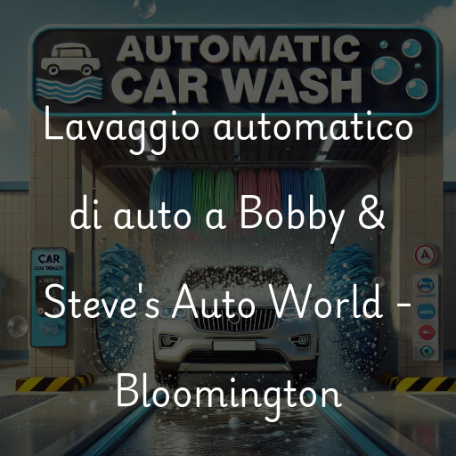 Lavaggio automatico di auto a Bobby & Steve's Auto World - Bloomington