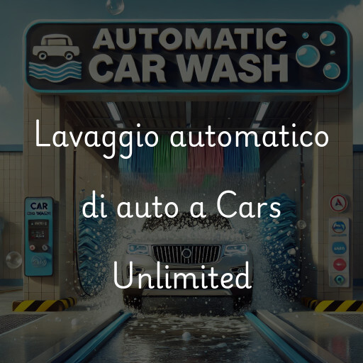 Lavaggio automatico di auto a Cars Unlimited
