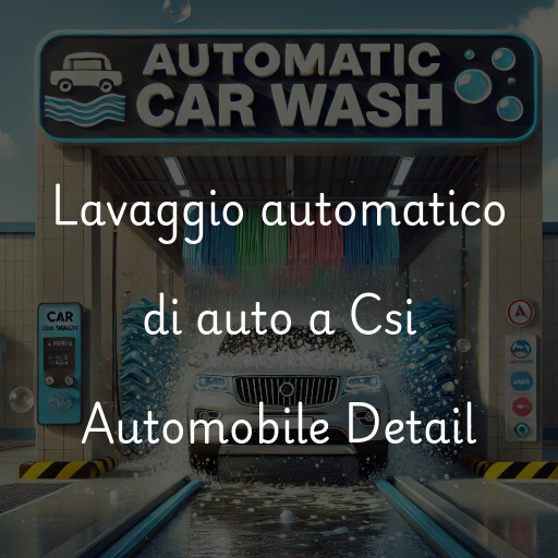 Lavaggio automatico di auto a Csi Automobile Detail