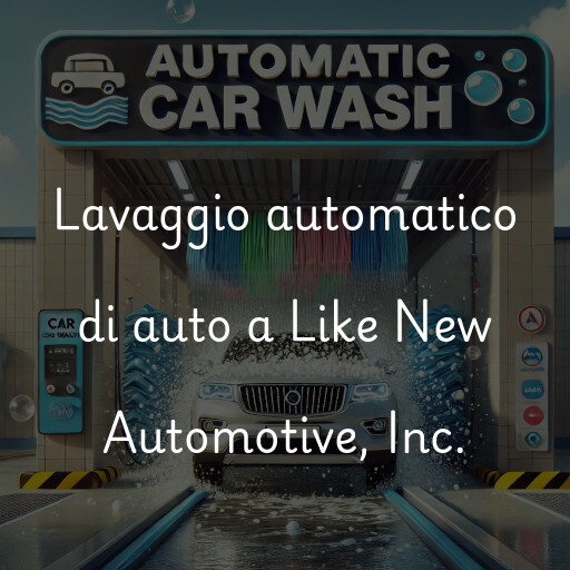 Lavado de autos en Like New Automotive, Inc.
