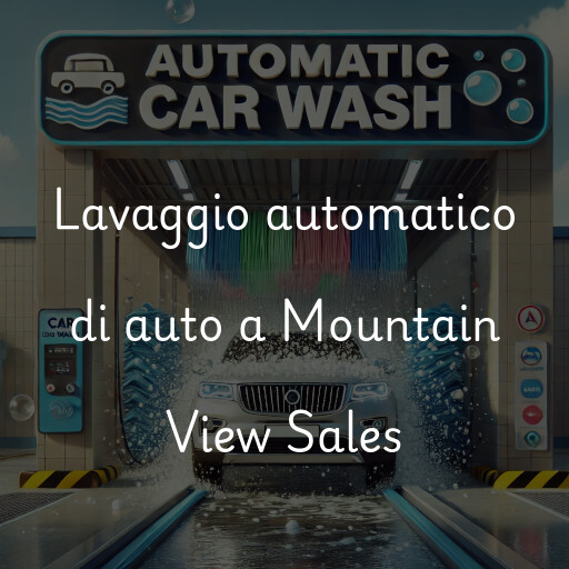Lavaggio automatico di auto a Mountain View Sales