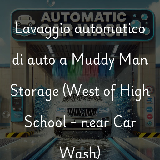 Lavaggio automatico di auto a Muddy Man Storage (West of High School - near Car Wash)