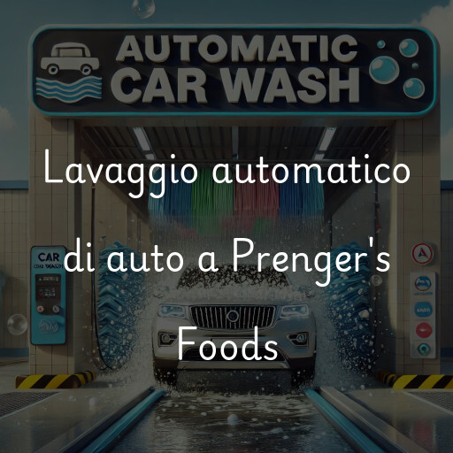 Lavaggio automatico di auto a Prenger's Foods
